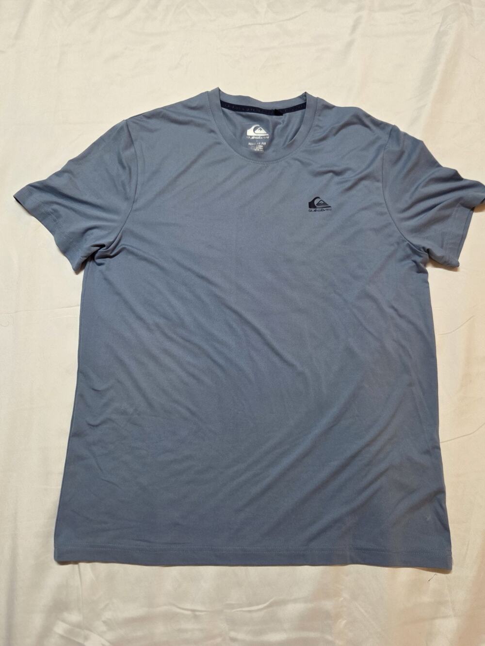 Quiksilver Men's Striped Short Sleeve T-Shirt Black/Gray, Size Large, Crew Neck